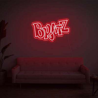 BRATZ LED Neon Sign - 24inch x 14inchRed