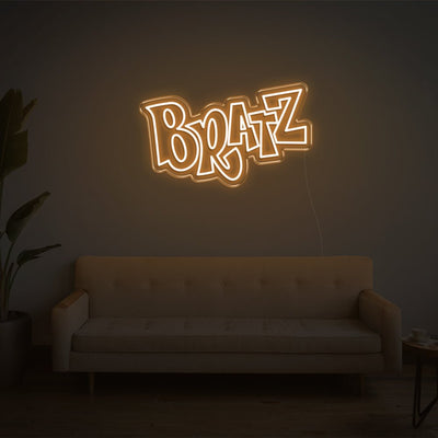 BRATZ LED Neon Sign - 24inch x 14inchWhite