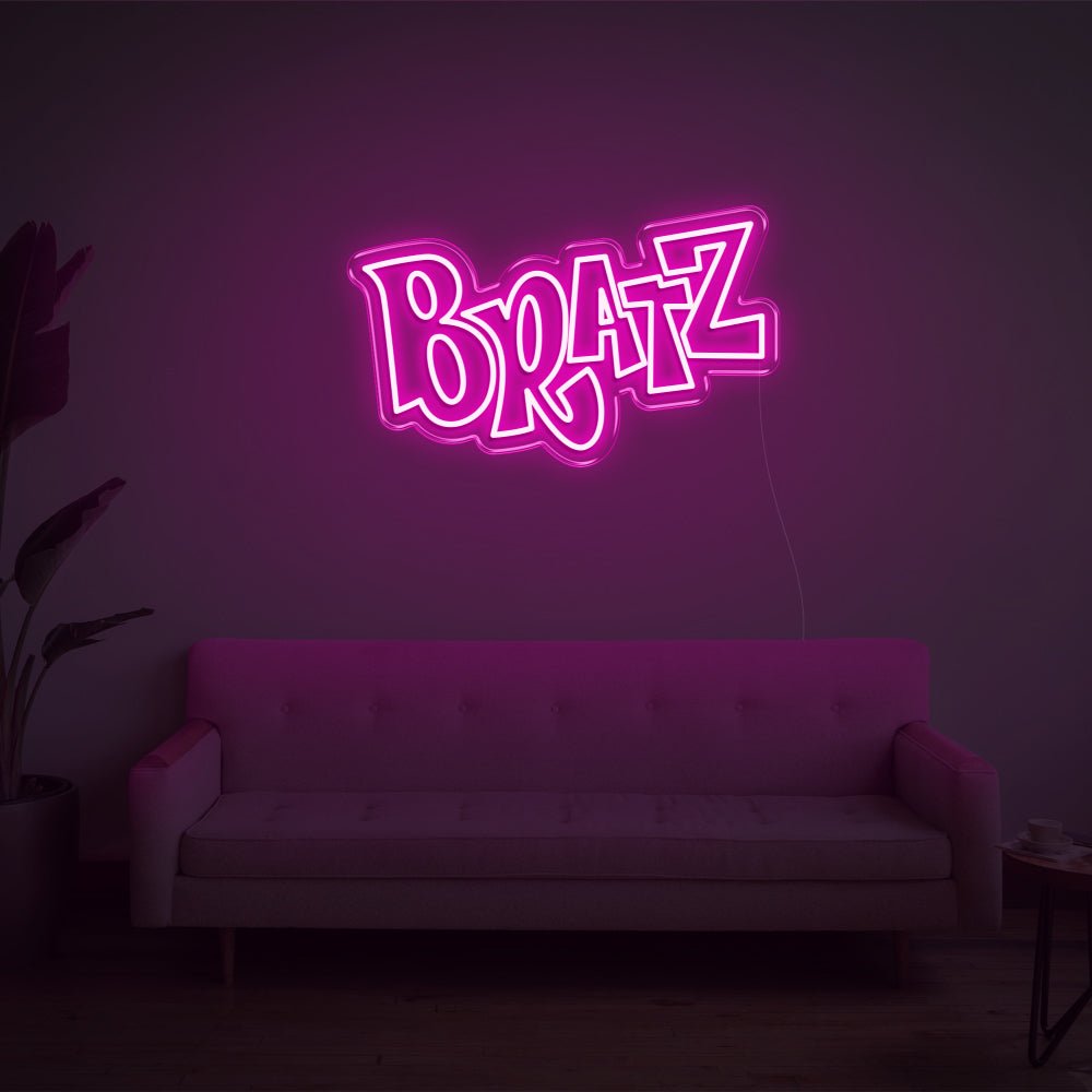 BRATZ LED Neon Sign - 24inch x 14inchHot Pink