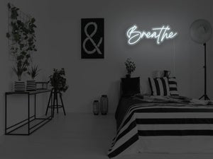 Breathe LED Neon Sign - Pink