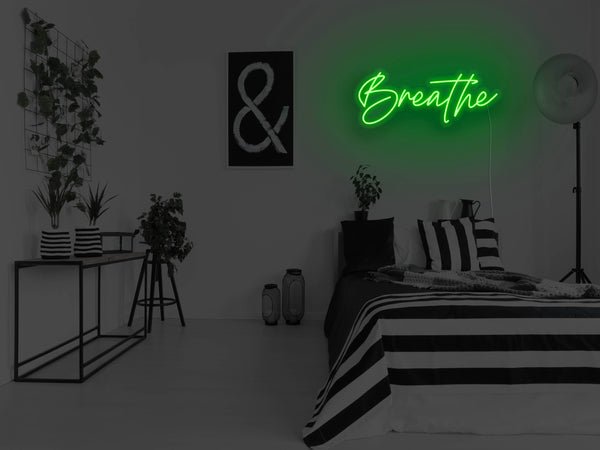 Breathe LED Neon Sign - Green