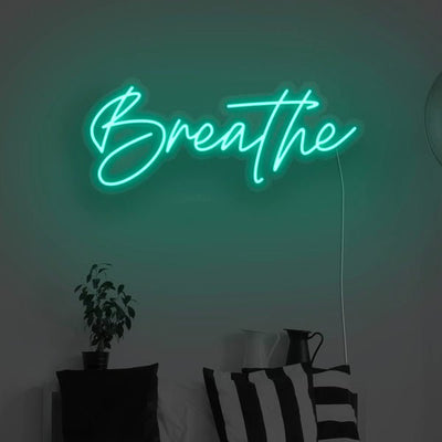 Breathe LED Neon Sign - Aqua