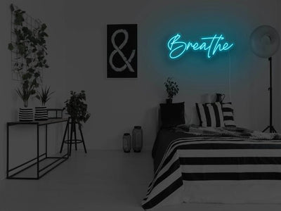 Breathe LED Neon Sign - Blue