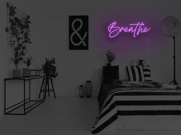 Breathe LED Neon Sign - Purple