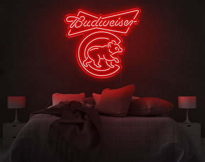 Budweiser LED Neon Sign - 25inch x 28inchRed