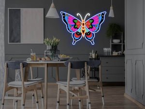 Butterfly 2.0 LED Neon Sign - Pink