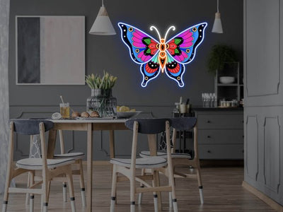 Butterfly 2.0 LED Neon Sign - Blue