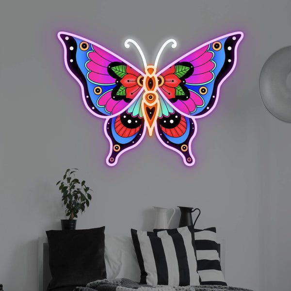Butterfly 2.0 LED Neon Sign - Purple