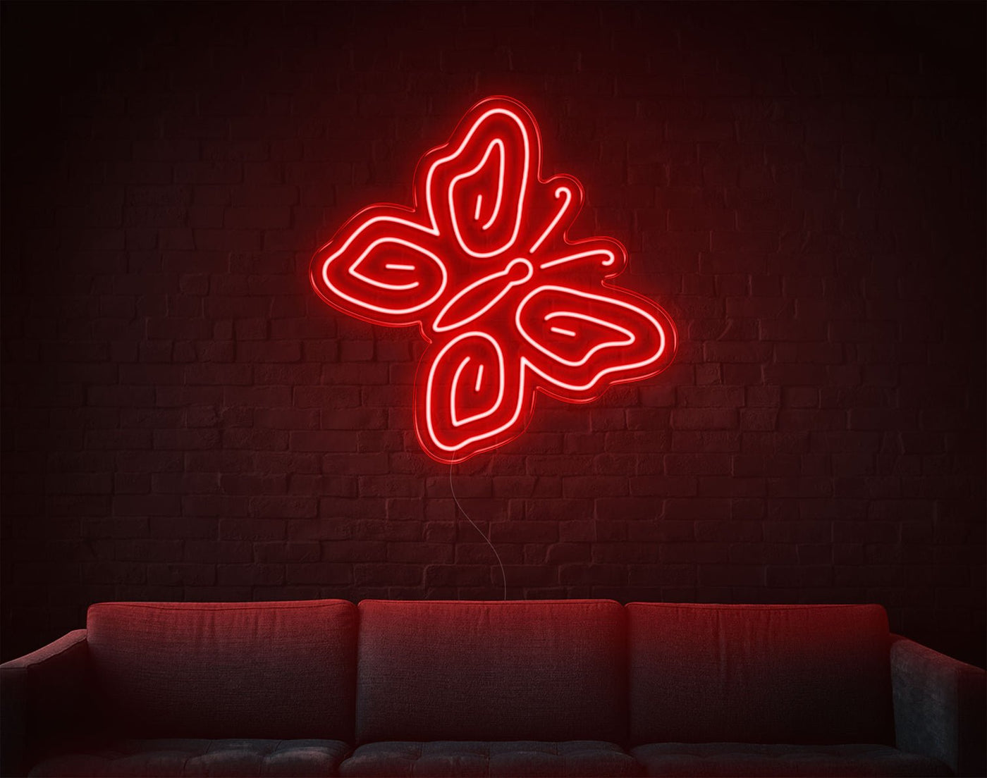Butterfly LED Neon Sign - 24inch x 24inchHot Pink