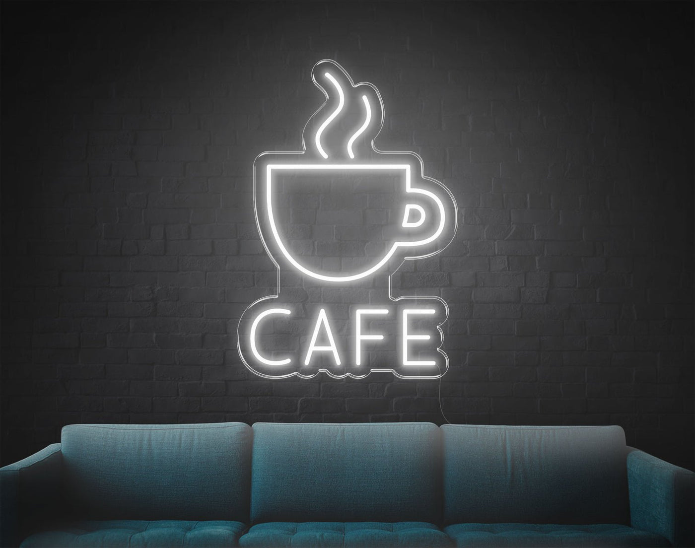 Cafe LED Neon Sign - 25inch x 17inchHot Pink
