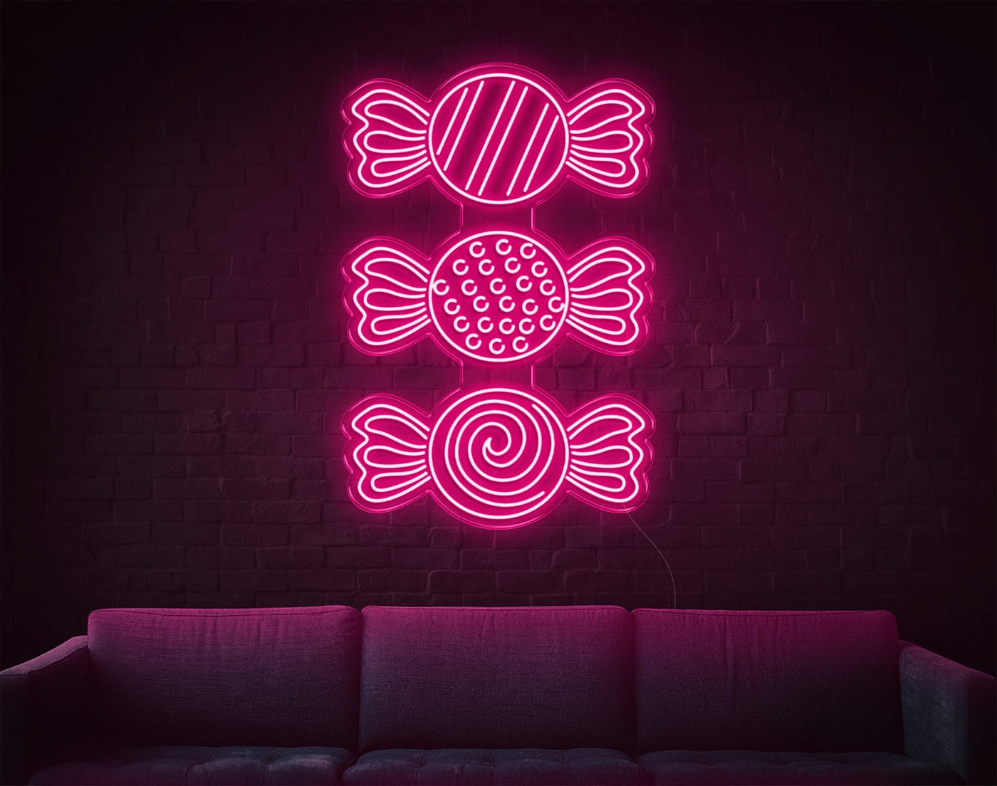 Candy LED Neon Sign - 37inch x 25inchHot Pink