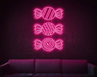 Candy LED Neon Sign - 37inch x 25inchHot Pink