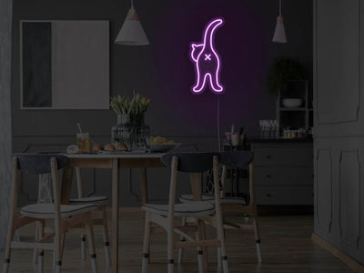 Cat Butt LED Neon Sign - Purple
