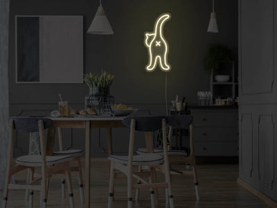 Cat Butt LED Neon Sign - Warm White