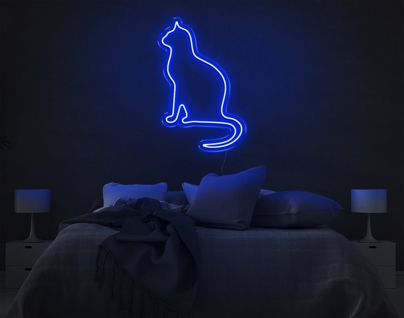 Cat V2 LED Neon Sign - 10inch x 6inchHot Pink