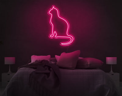 Cat V2 LED Neon Sign - 10inch x 6inchHot Pink