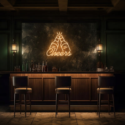 Cheers LED Neon Sign - 20 InchWarm White