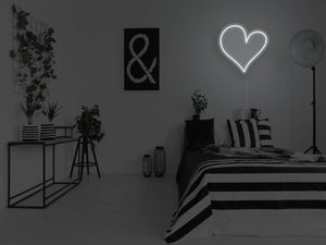 Classic Heart LED Neon Sign - Pink