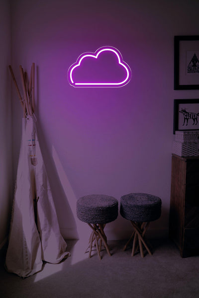 Cloud LED neon sign - 22inch x 14inchPurple