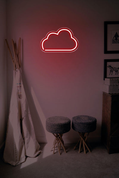 Cloud LED neon sign - 22inch x 14inchRed