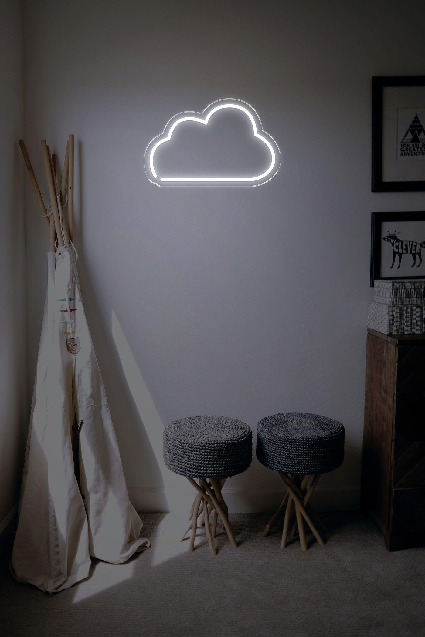 Cloud LED neon sign - 22inch x 14inchWhite