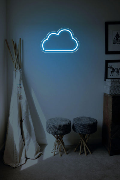 Cloud LED neon sign - 22inch x 14inchIce Blue