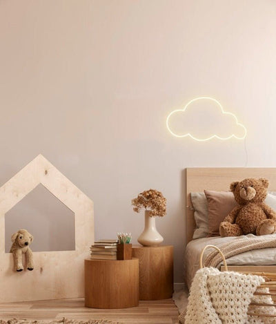 Cloud Neon Sign - White