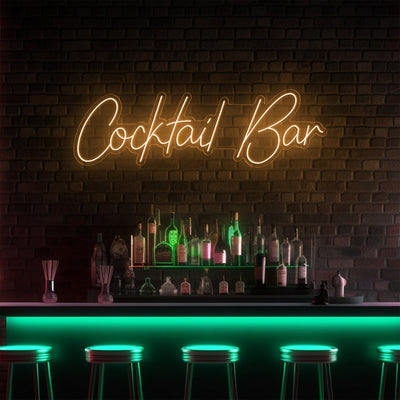 Cocktail Bar LED Neon Sign - 40 InchTurquoise