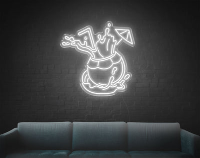 Coconut LED Neon Sign - 28inch x 28inchWhite