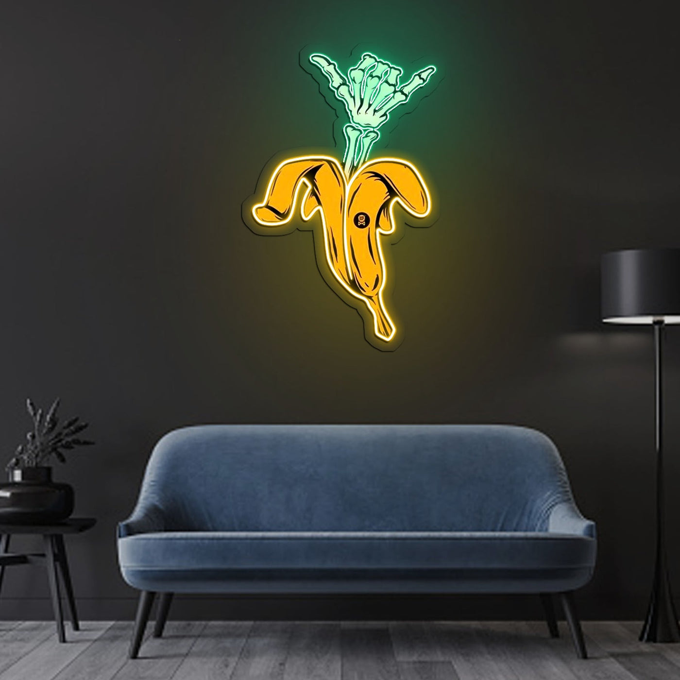 Cool Banana Neon Sign x Acrylic Artwork - 2ftLED Neon x Acrylic Print