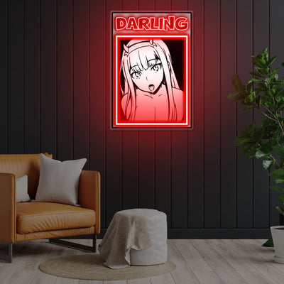 "Darling" Neon x Acrylic Artwork - 3ft x 2.1ftLED Neon x Acrylic Print