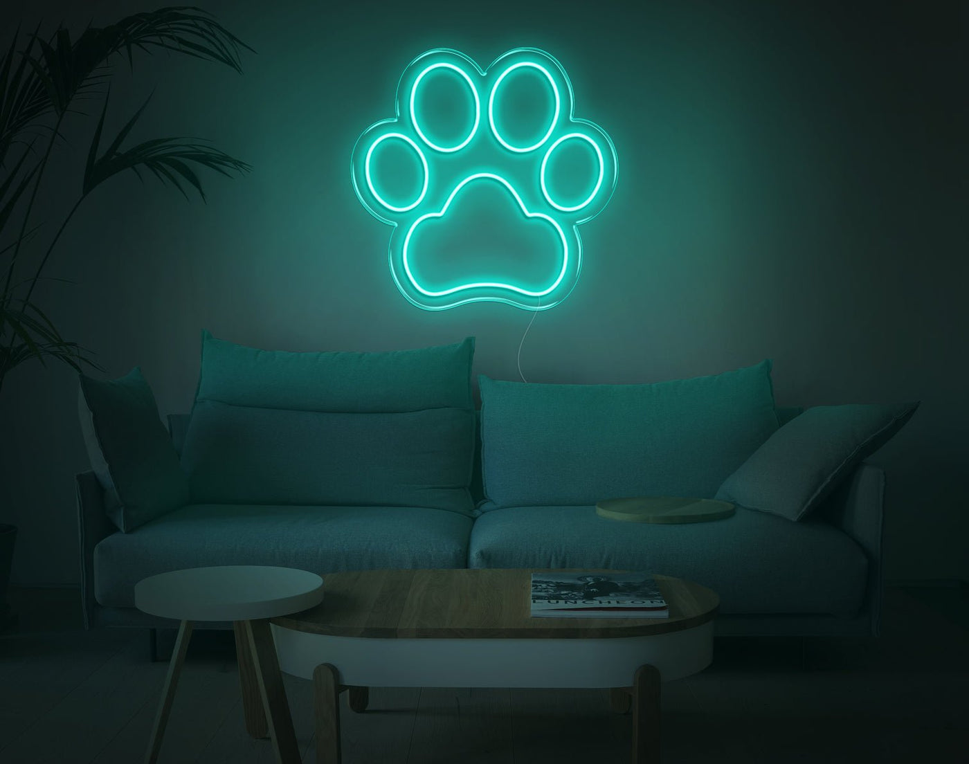Cartoon Dog footprint LED Neon Sign