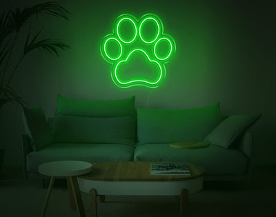 Cartoon Dog footprint LED Neon Sign