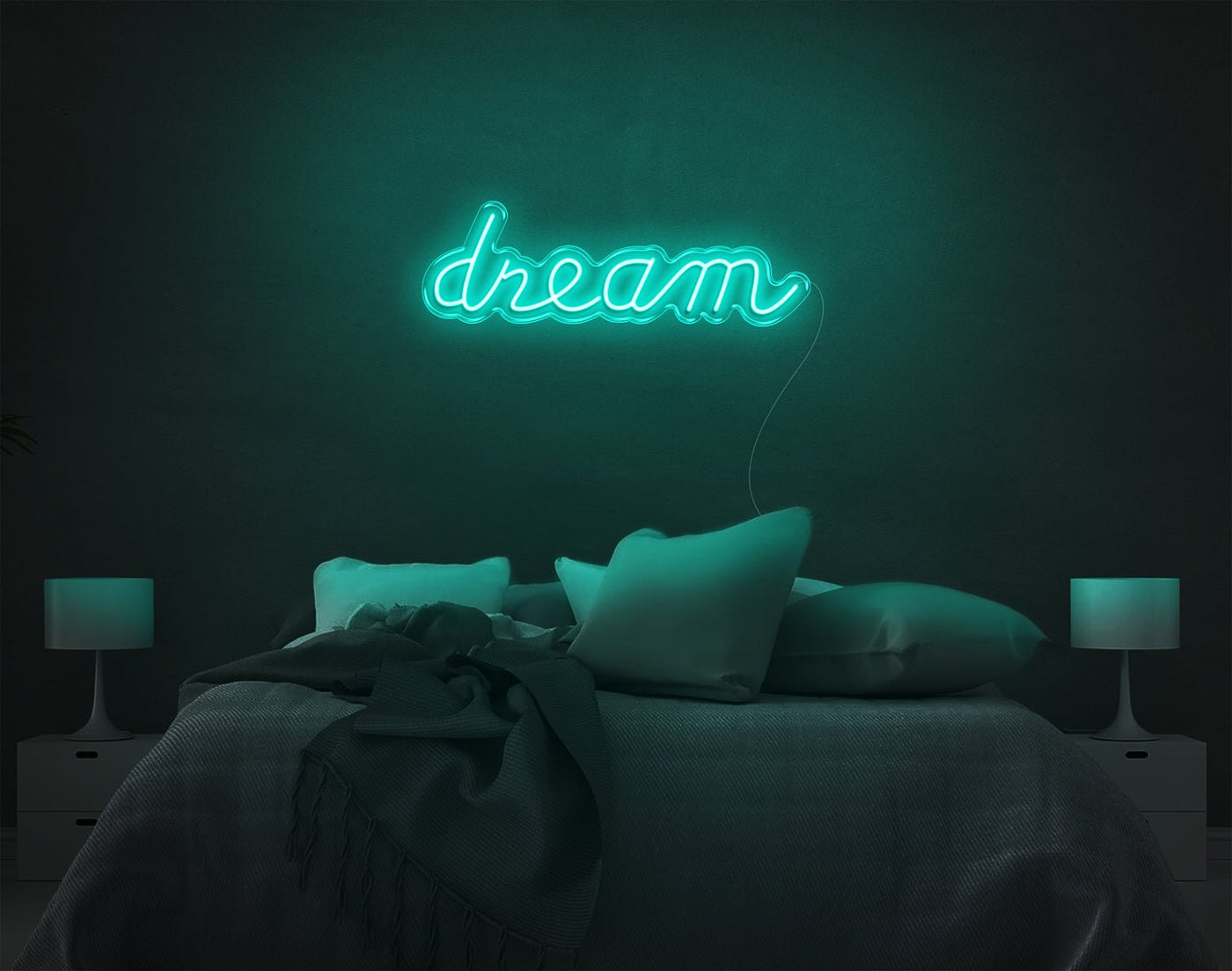 Dream LED Neon Sign - 8inch x 26inchTurquoise