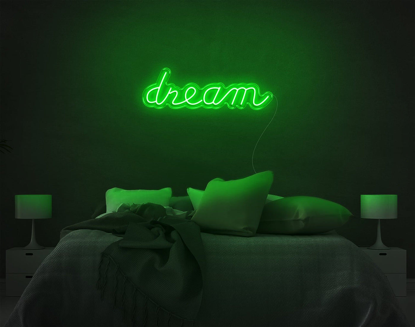 Dream LED Neon Sign - 8inch x 26inchGreen