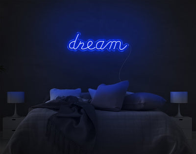 Dream LED Neon Sign - 8inch x 26inchBlue