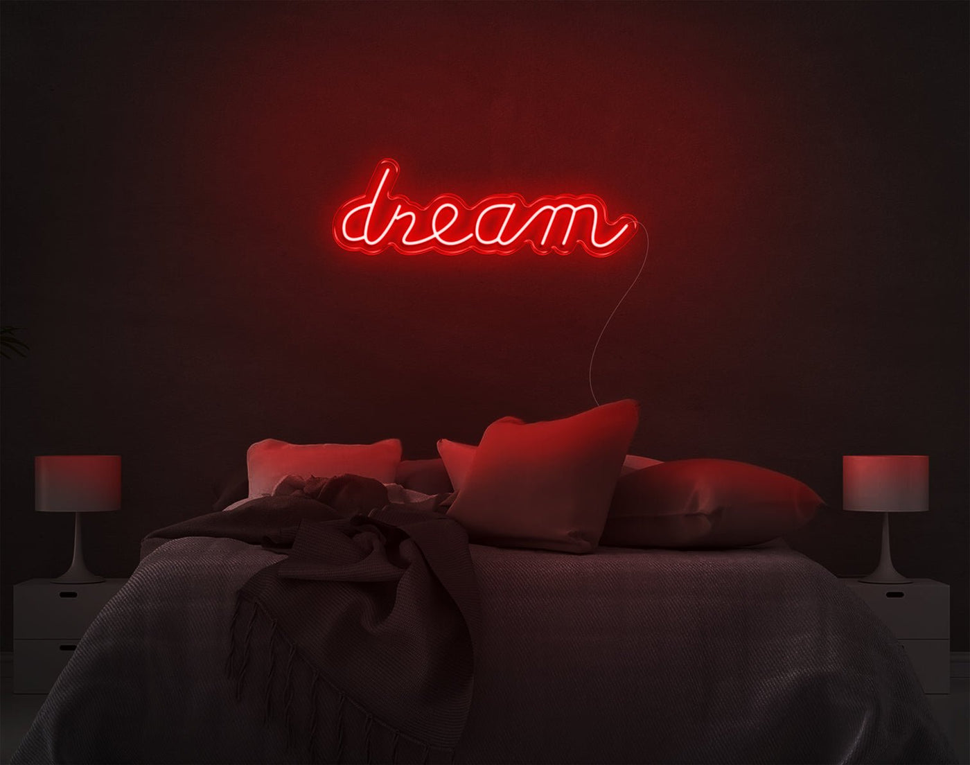 Dream LED Neon Sign - 8inch x 26inchRed