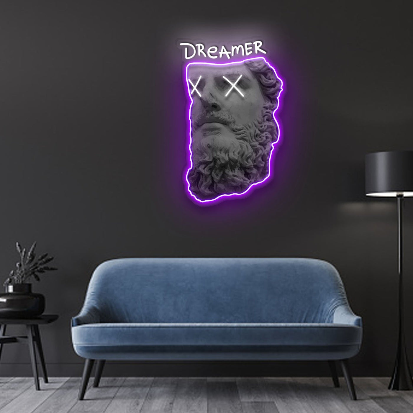 "Dreamer" Neon x Acrylic Artwork - 2ft x 1.3ftLED Neon x Acrylic Print