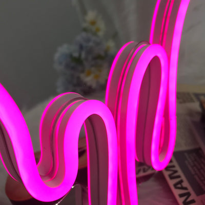 Dripping Heart LED Neon Mirror - White15 inches