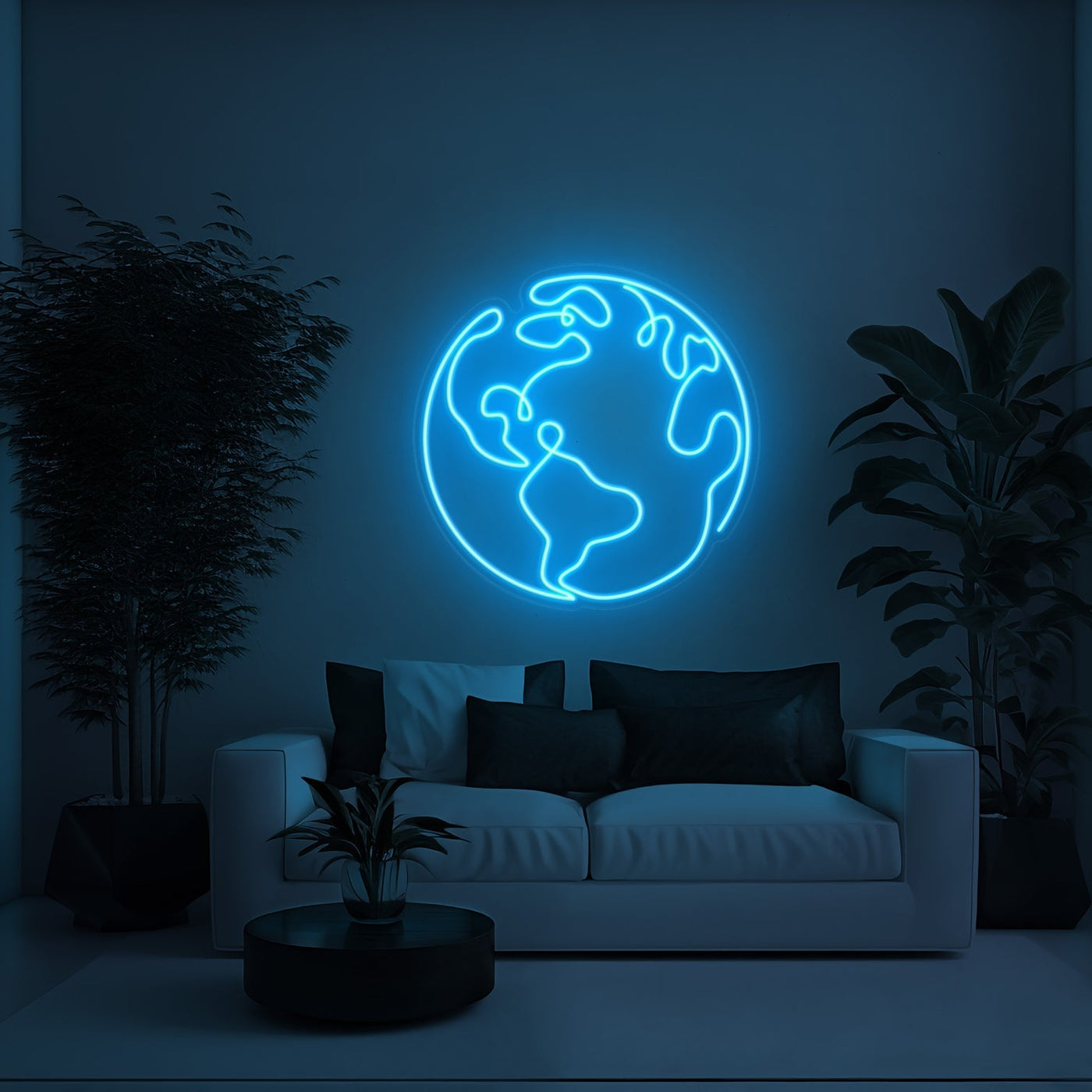 Earth Aesthetic LED Neon Sign - 30 InchGolden Yellow
