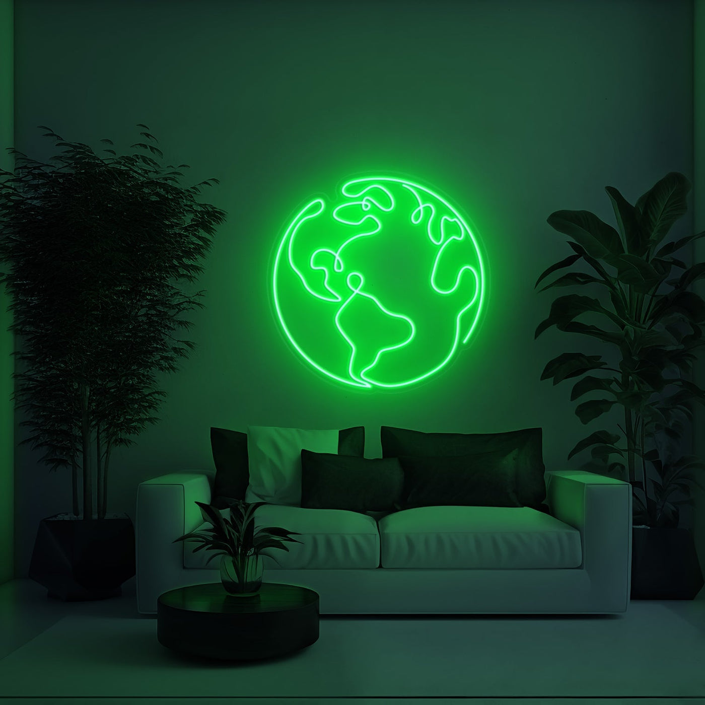 Earth Aesthetic LED Neon Sign - 30 InchGreen