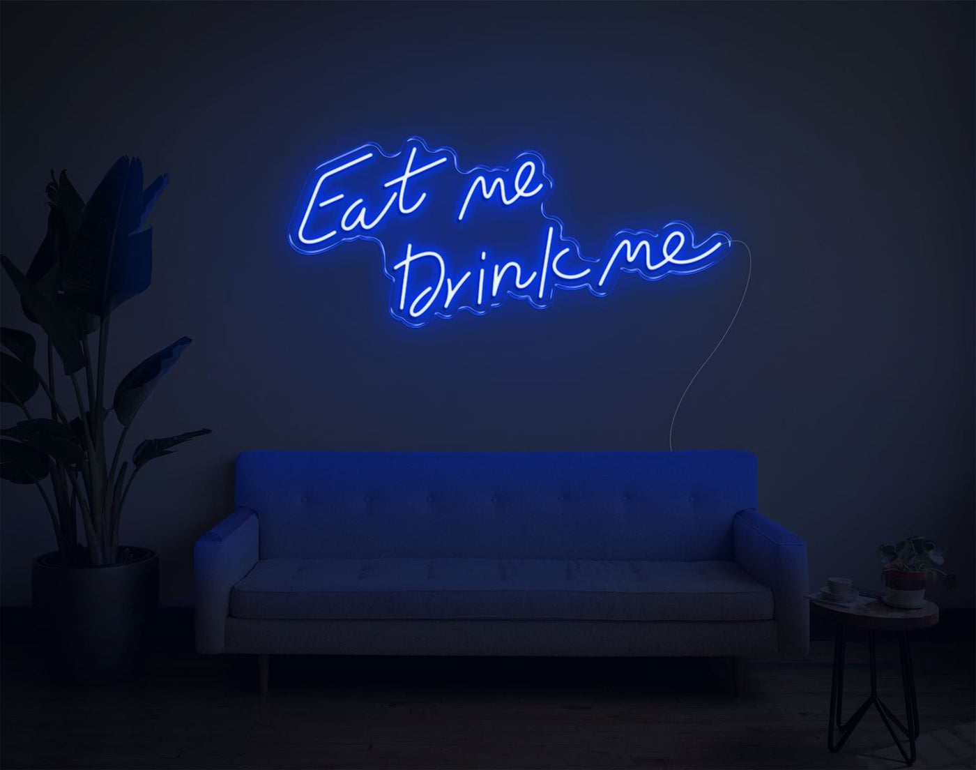 Eat Me Drink Me LED Neon Sign - 15inch x 34inchHot Pink