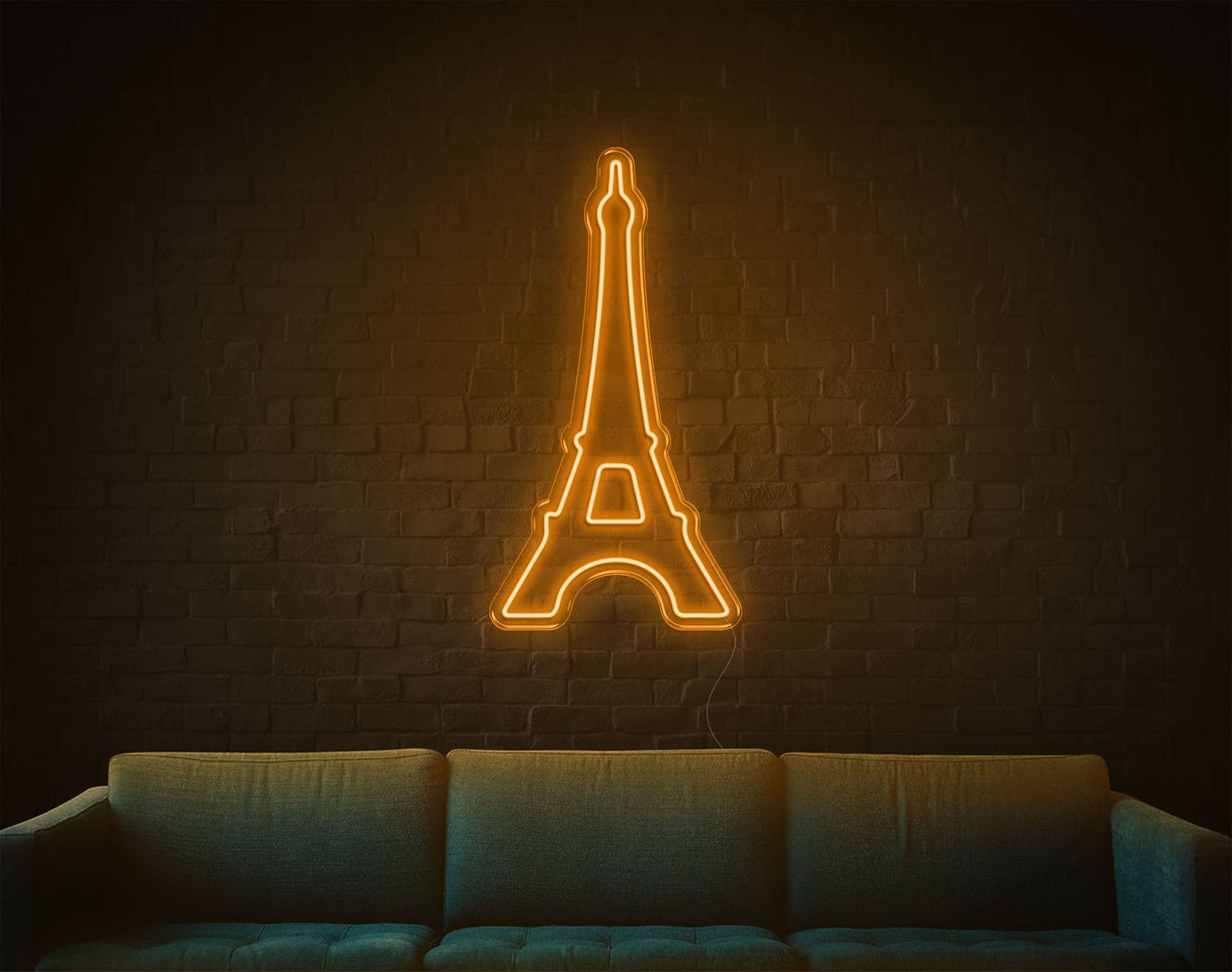 Eiffel Tower LED Neon Sign - 32inch x 17inchHot Pink
