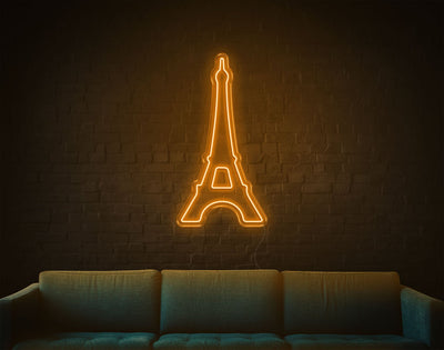 Eiffel Tower LED Neon Sign - 32inch x 17inchOrange