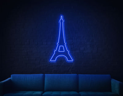 Eiffel Tower LED Neon Sign - 32inch x 17inchBlue