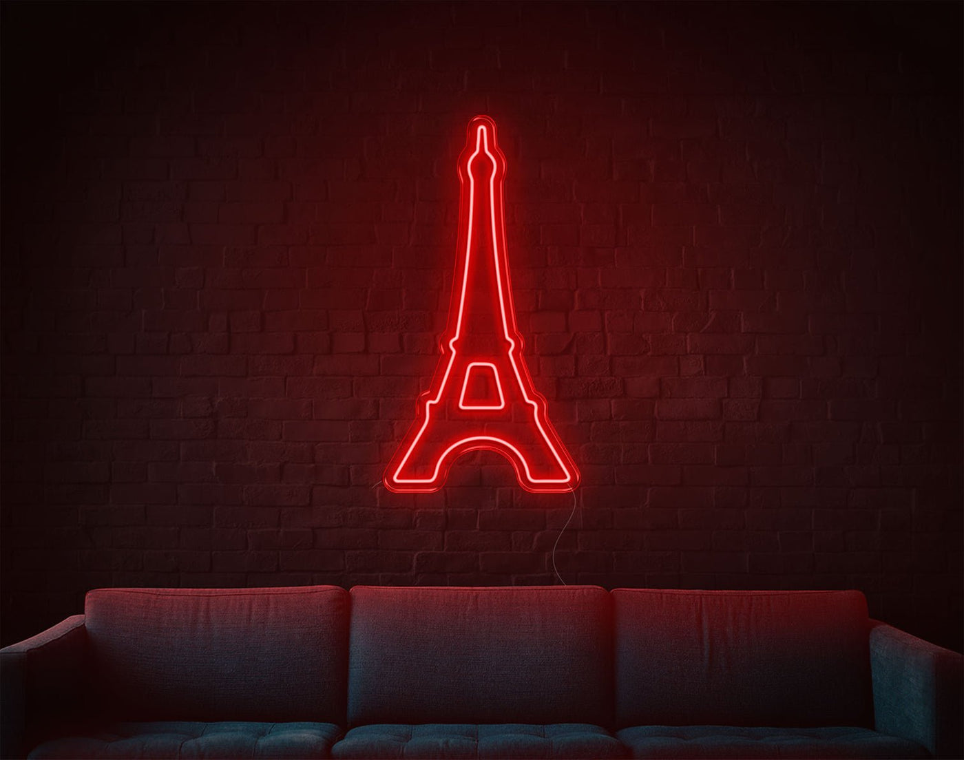 Eiffel Tower LED Neon Sign - 32inch x 17inchRed