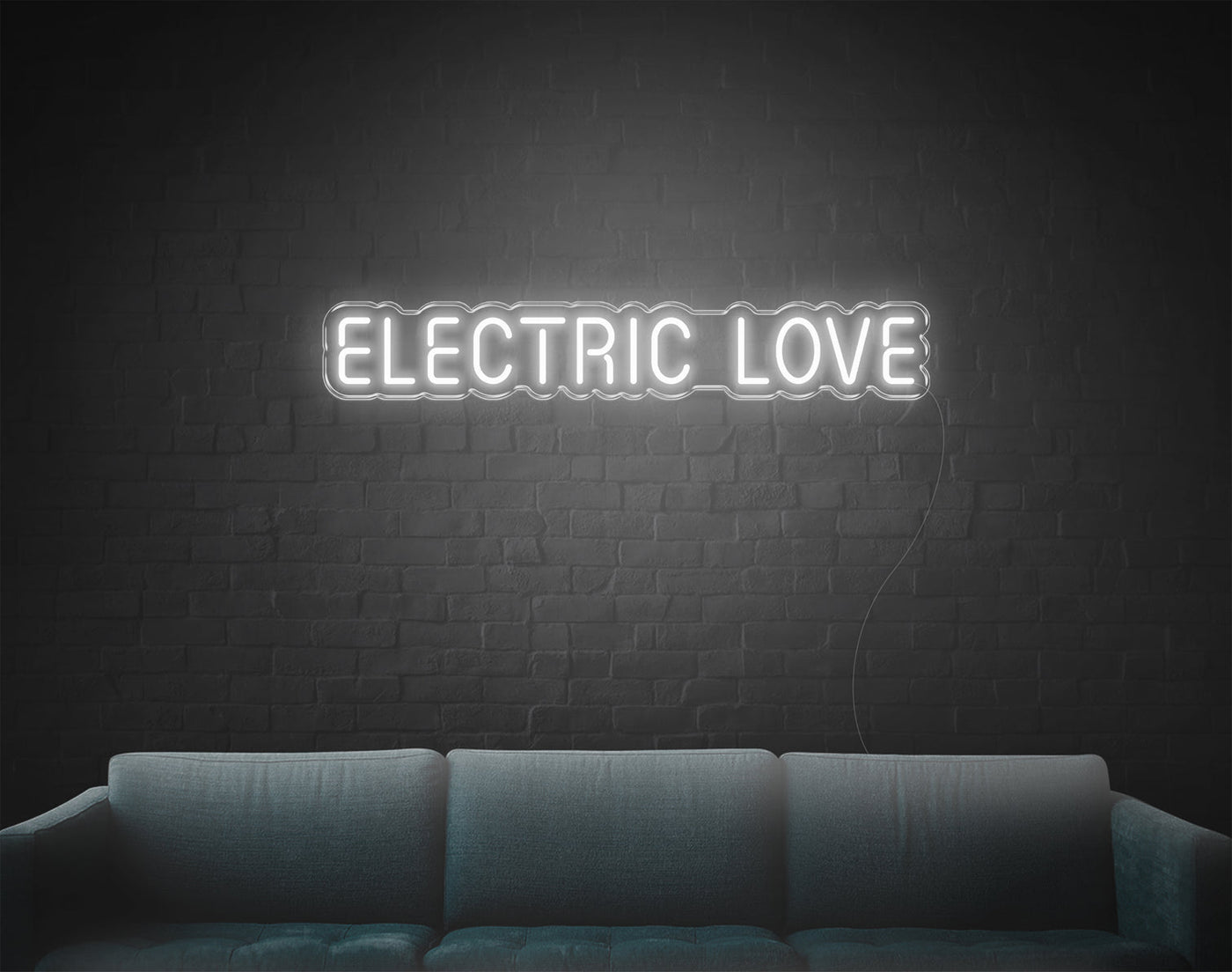 Electric Love LED Neon Sign - 5inch x 31inchHot Pink