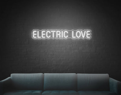 Electric Love LED Neon Sign - 5inch x 31inchWhite