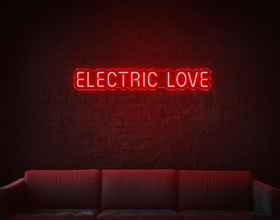Electric Love LED Neon Sign - 5inch x 31inchRed