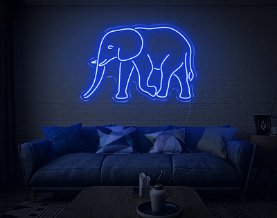 Elephant LED Neon Sign - 7inch x 11inchHot Pink